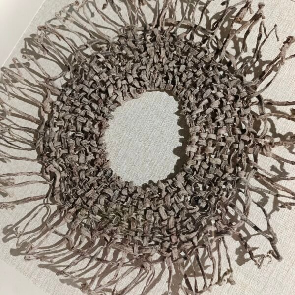 Bark Hand - Woven Circular Wall Art - Image 4