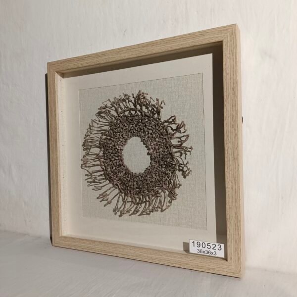 Bark Hand - Woven Circular Wall Art - Image 2
