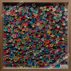 Vibrant Quilled Paper Wall Art