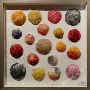 Creative Bark Colored Round Wall Art