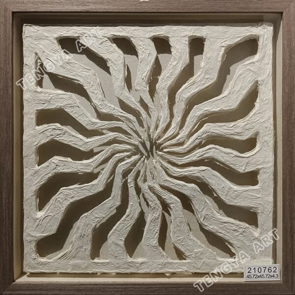 Paper Spiral Shadow Box Wall Art
