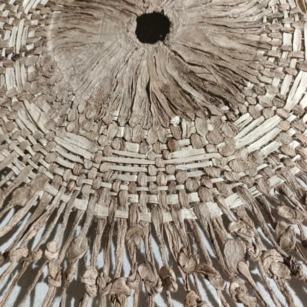 Handwoven Natural Bark & Paper Wall art - Imagen 4