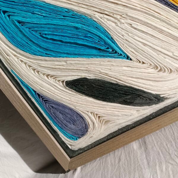 Paper Handmade Stacked Colorful Wall Art - Imagen 3