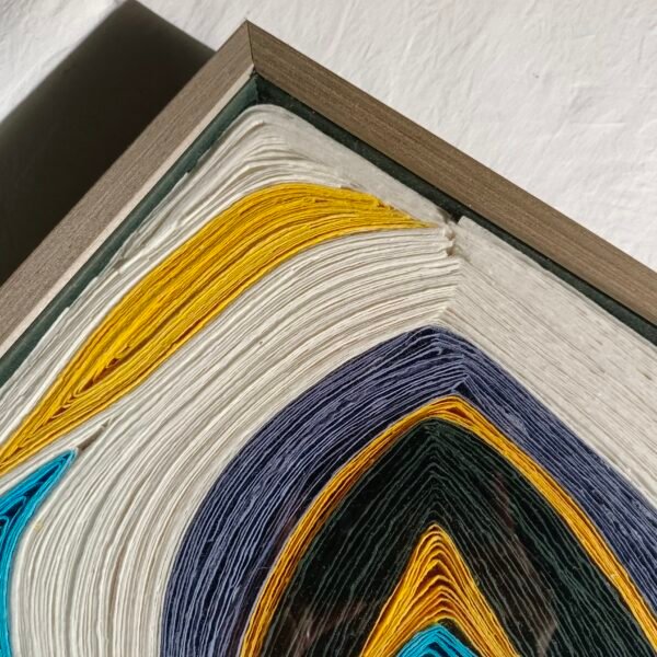Paper Handmade Stacked Colorful Wall Art - Imagen 2