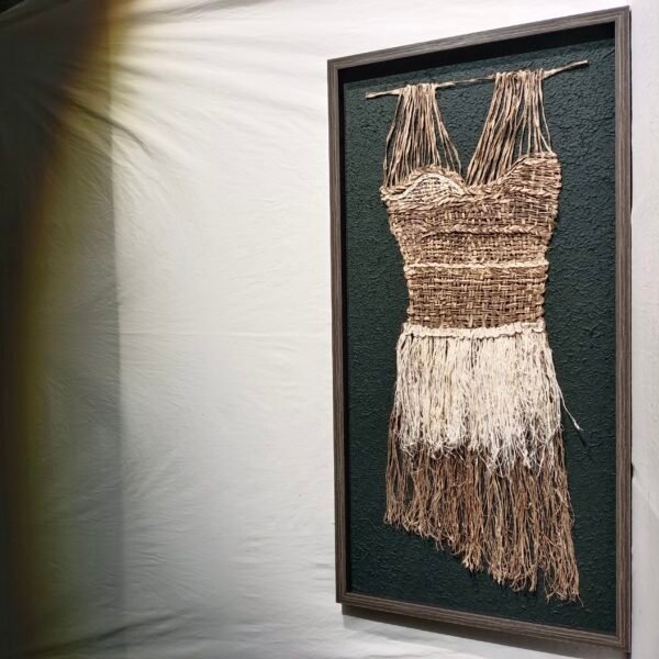 Bark Weaving Art Skirt Shaped Wall Art - Image 2