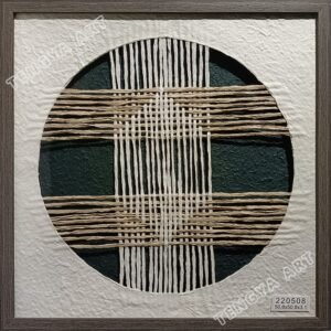 Paper Line Lplicing Texture Circular Center Wall Art