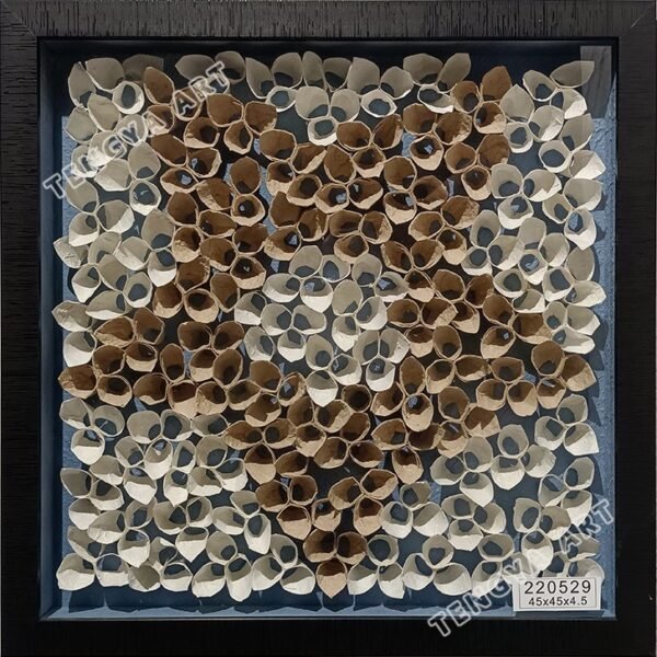 Paper Stacked 3D Geometric Wall Art