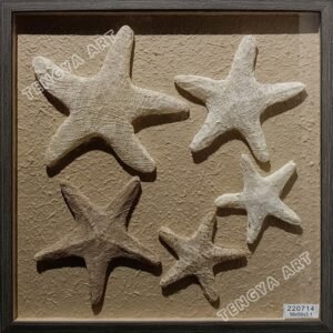 Tree Bark Fiber Starfish 3D Wall Art