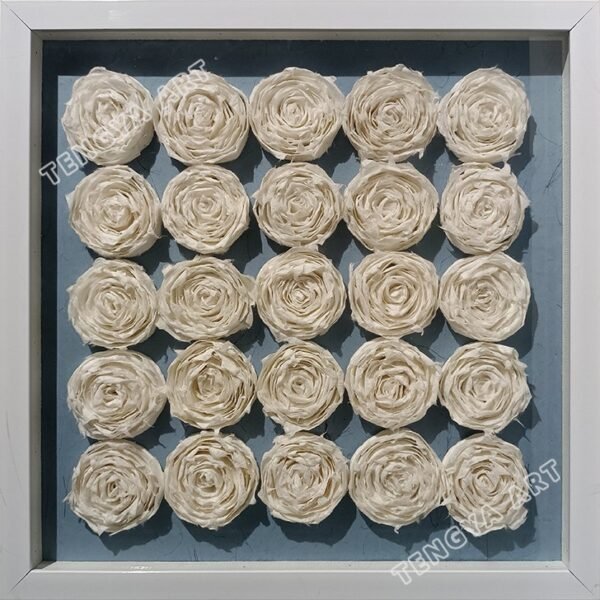 Rosas de papel apilables hechas a mano