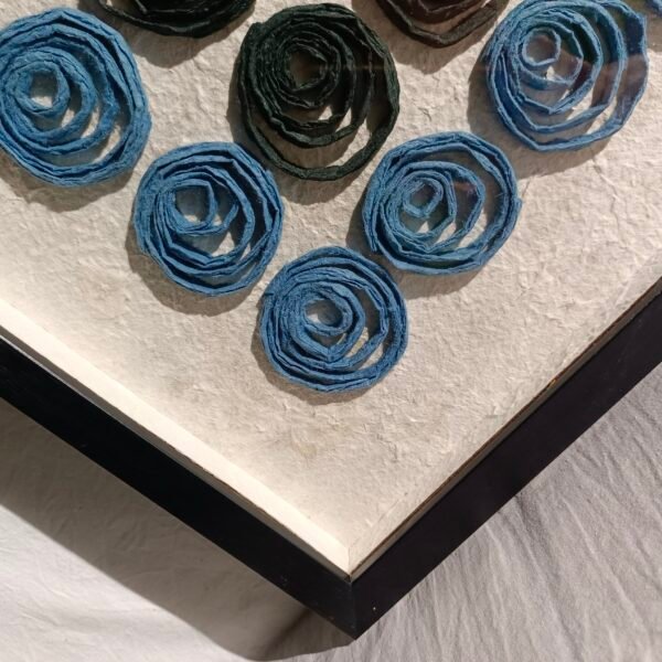 Line Stacking Paper Rose Wall Art - Imagen 4