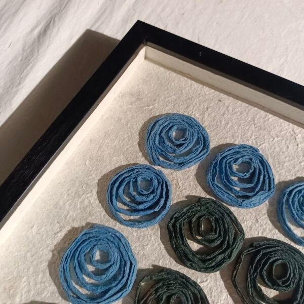Line Stacking Paper Rose Wall Art - Imagen 3