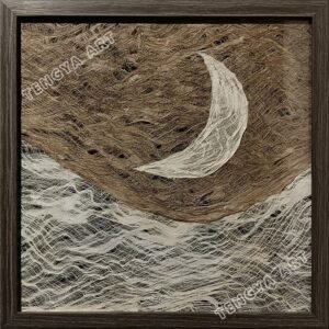Tree Bark Collage Sunrise Wall Art