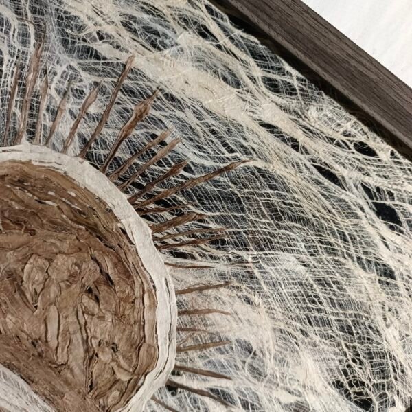 ⁦Tree Bark Collage Moon Wall Art⁩ - الصورة ⁦3⁩