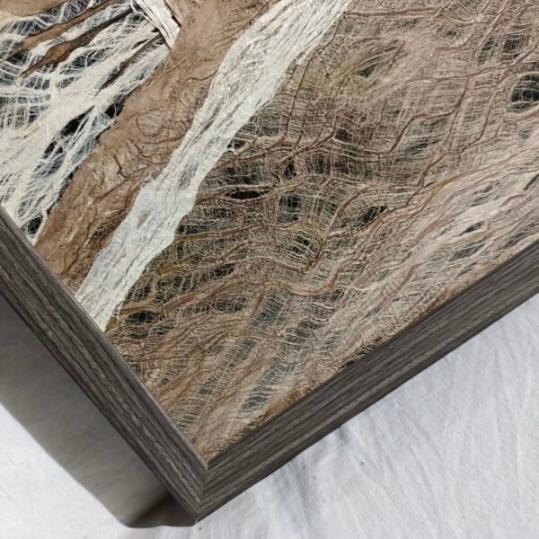 ⁦Tree Bark Collage Moon Wall Art⁩ - الصورة ⁦4⁩