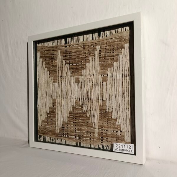 Bark - Woven Geometric Texture Wall Art - Imagen 2
