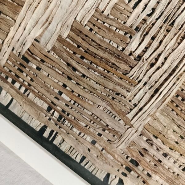 Bark - Woven Geometric Texture Wall Art - Imagen 3