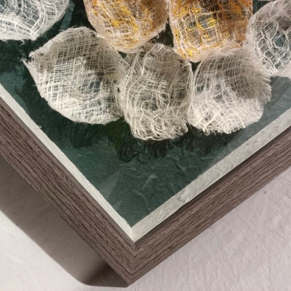 Bark Cup Shaped Flower Wall Art - Image 4
