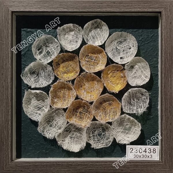 Bark Cup Shaped Flower Wall Art