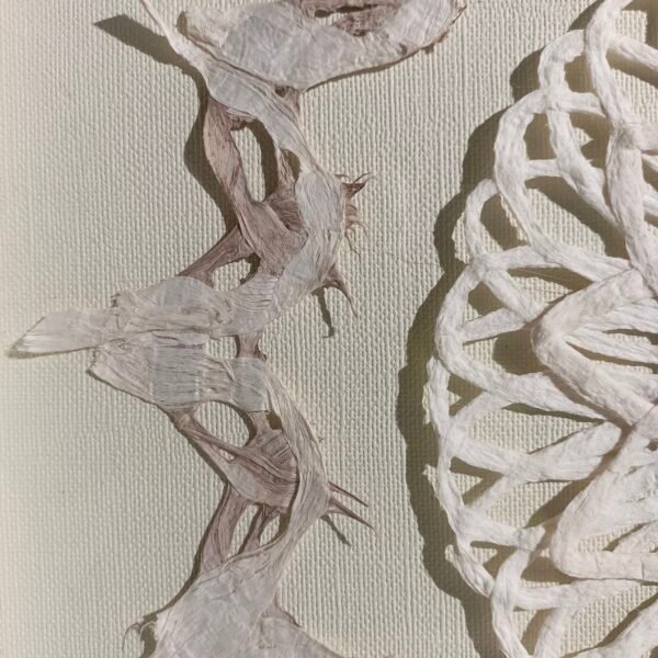 Bark&Paper Flower Wreath Woven Wall Art - Image 3