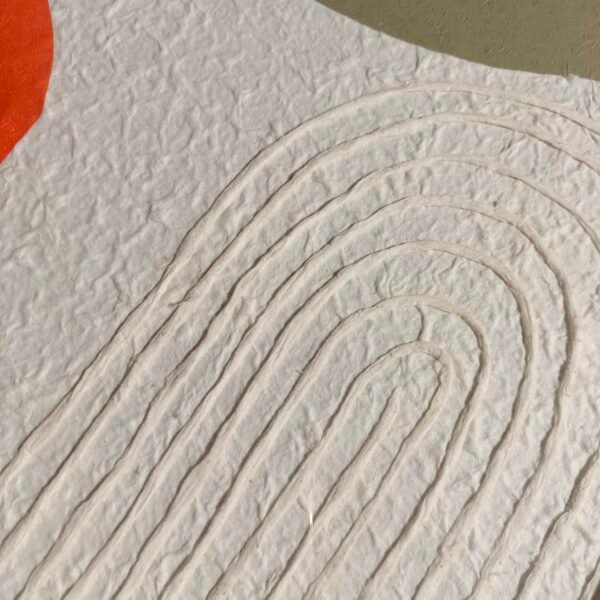 Paper Geometric Abstract Wall Art - Imagen 3