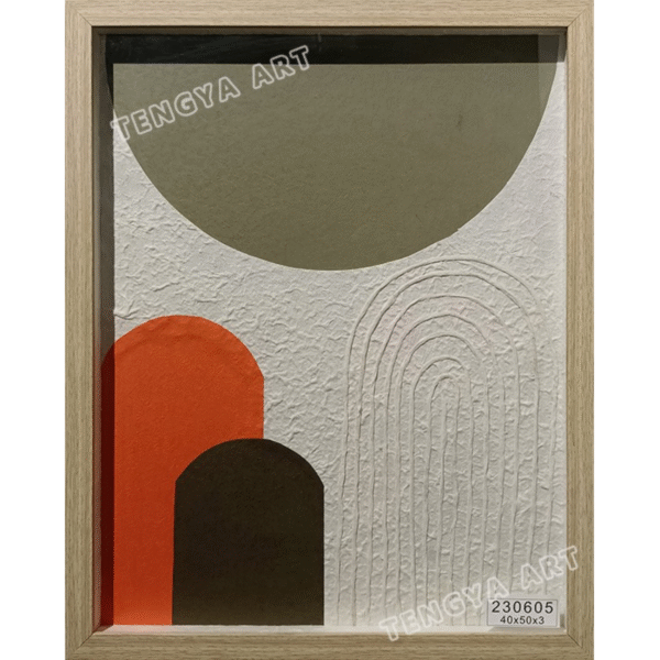 Arte de pared abstracto geométrico de papel