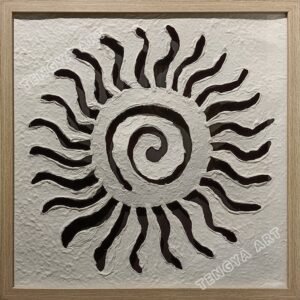 Paper Sun Hollow Wall Art