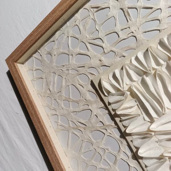 ⁦Tree Bark & Paper Collage Wall Art⁩ - الصورة ⁦4⁩
