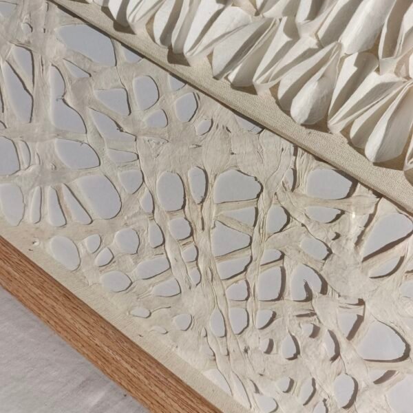 ⁦Tree Bark & Paper Collage Wall Art⁩ - الصورة ⁦2⁩