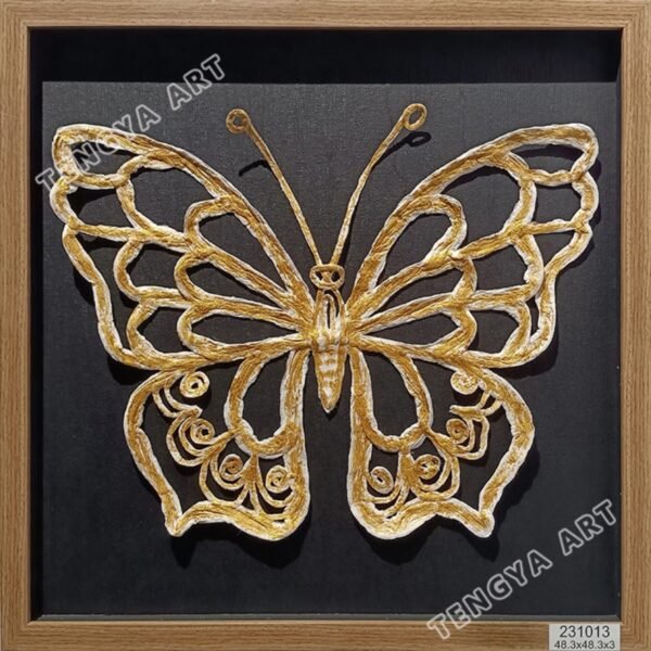 Mariposa de papel hecha a mano 3D Wall Art