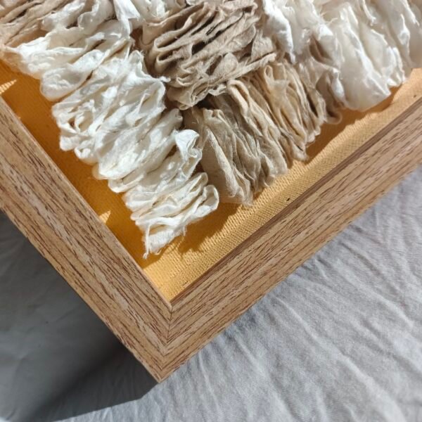⁦Paper Pleated Two-color Collage Wall Art⁩ - الصورة ⁦2⁩