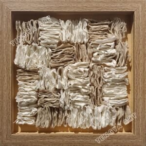 Paper Pleated Two-color Collage Wall Art