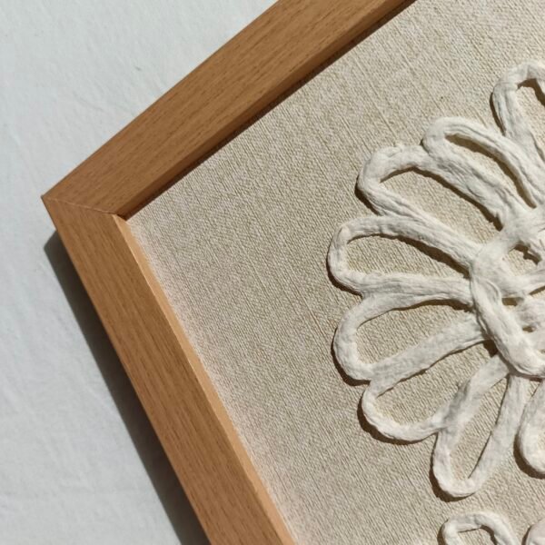 ⁦Paper Woven Flower Wall Art⁩ - الصورة ⁦4⁩