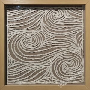 Paper Abstract Lines Vortex Wall Art
