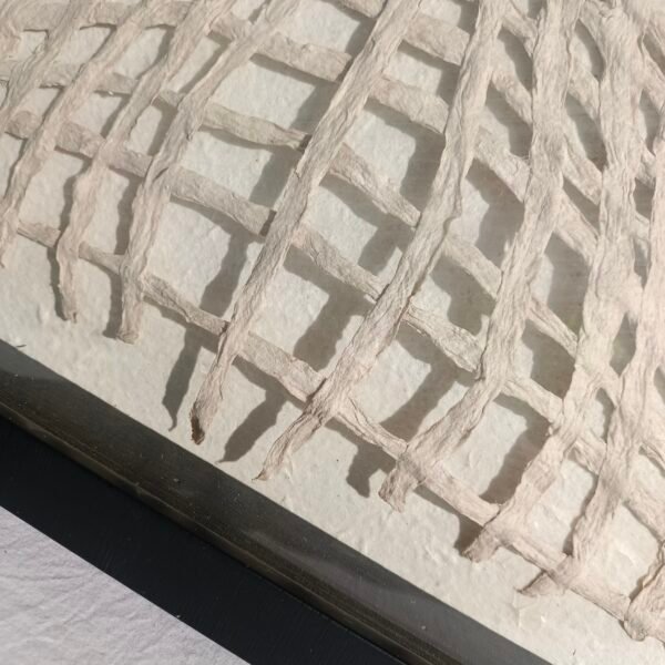⁦Paper Line Weaving Texture Wall Art⁩ - الصورة ⁦4⁩