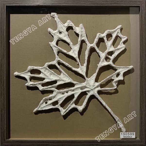 Paper Art Lines Maple Leaf Wall Art