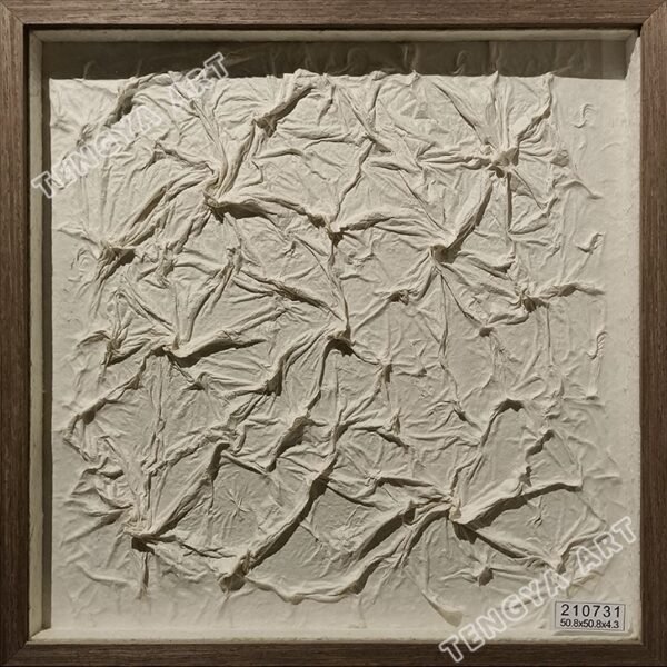 Arte de pared plegado en 3D de papel