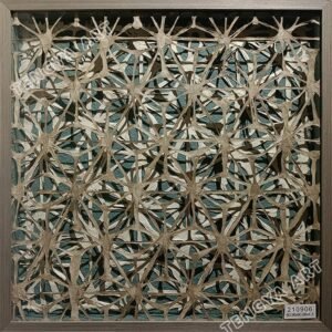 Hand-Assembled Bark Strip Shadow Box Wall Art