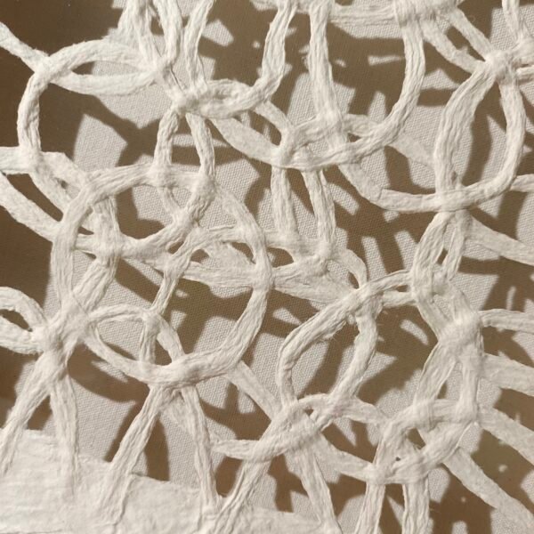 ⁦Textured Paper Weave Wall Art⁩ - الصورة ⁦3⁩