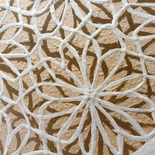 Paper Hollow Flower Line Wall Art - Imagen 3