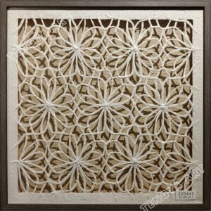 Paper Hollow Flower Line Wall Art