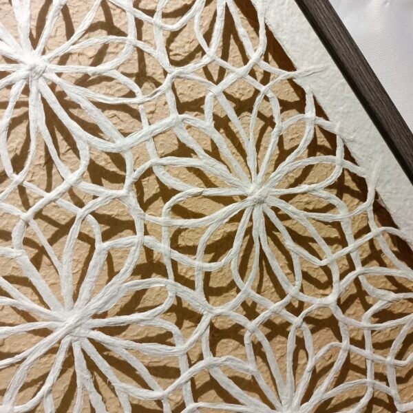 Paper Hollow Flower Line Wall Art - Imagen 2