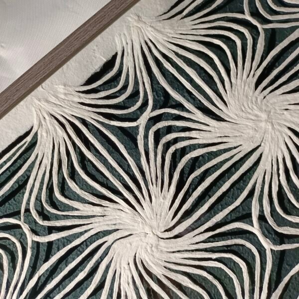 ⁦Abstract Swirl Textured Paper Wall Art⁩ - الصورة ⁦2⁩