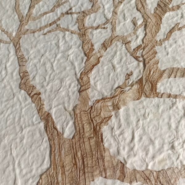 ⁦Paper Based Bark Minimalist Wall Art⁩ - الصورة ⁦3⁩