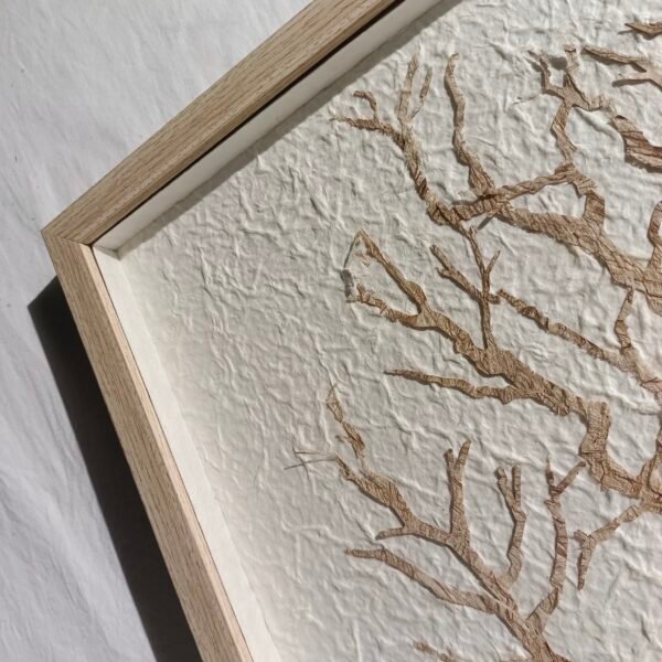 ⁦Paper Based Bark Minimalist Wall Art⁩ - الصورة ⁦2⁩