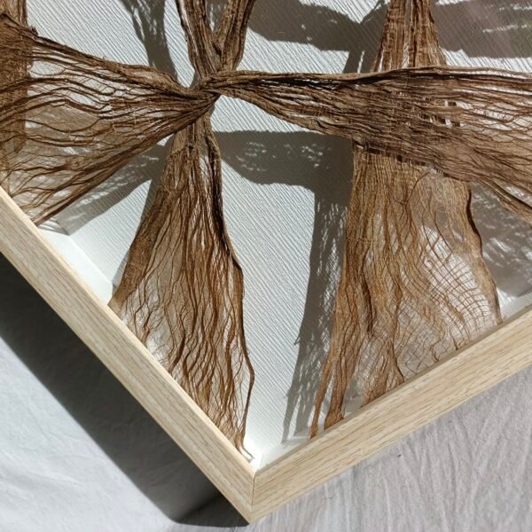 ⁦Tree Bark Weaving Abstract Wall Art⁩ - الصورة ⁦2⁩