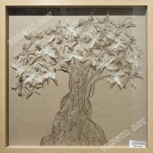 Tree Bark Material Layering Wall Art