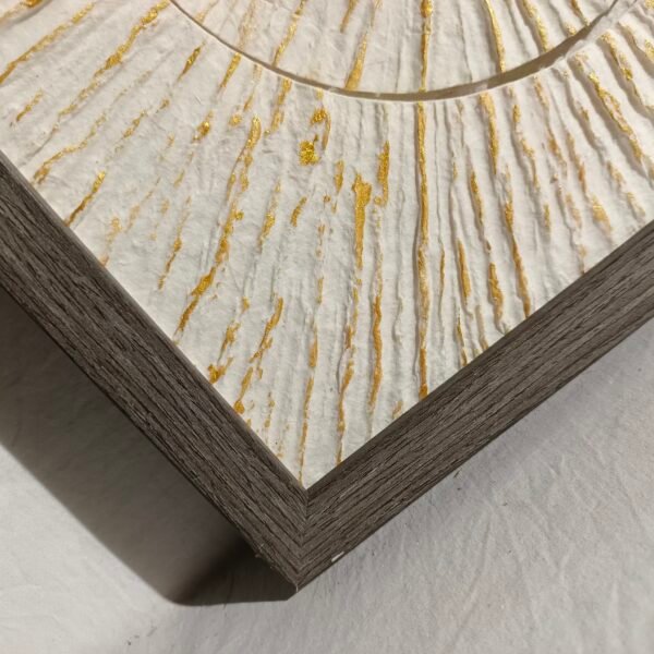 Paper Gold Line Texture Wall Art - Image 3