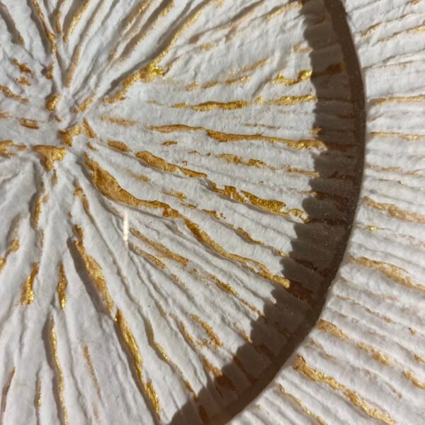 Paper Gold Line Texture Wall Art - Image 2