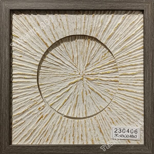 Paper Gold Line Texture Wall Art