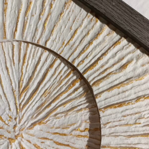 Paper Gold Line Texture Wall Art - Image 4